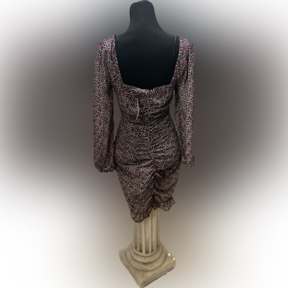 NWT Revolve Floret Studios Floral Chiffon Dress Med 32” D1 - Picture 2 of 11